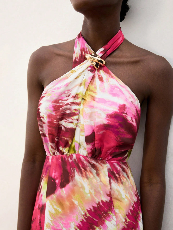 Rochie maxi SHEIN, mix culori