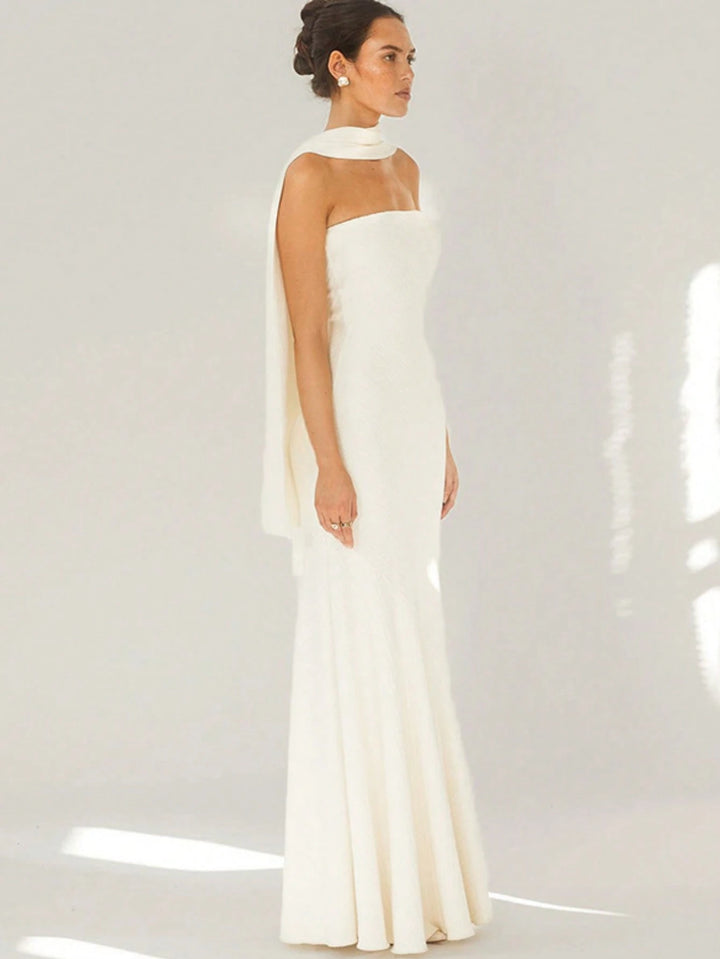 Rochie maxi SHEIN, alb