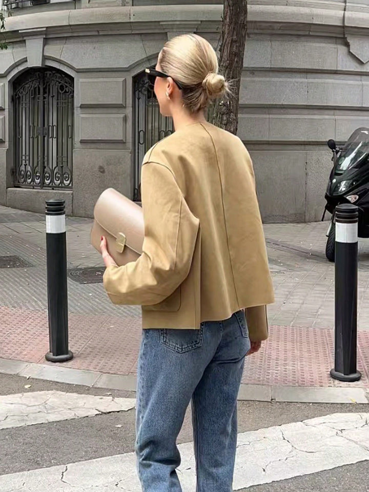 SHEIN télikabát, khaki
