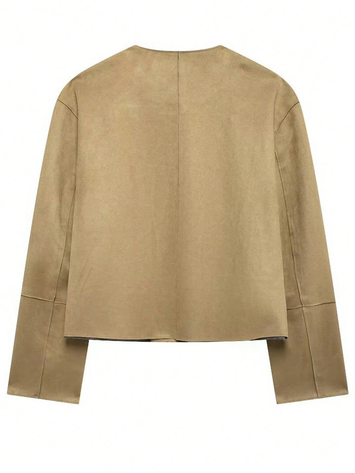 SHEIN télikabát, khaki