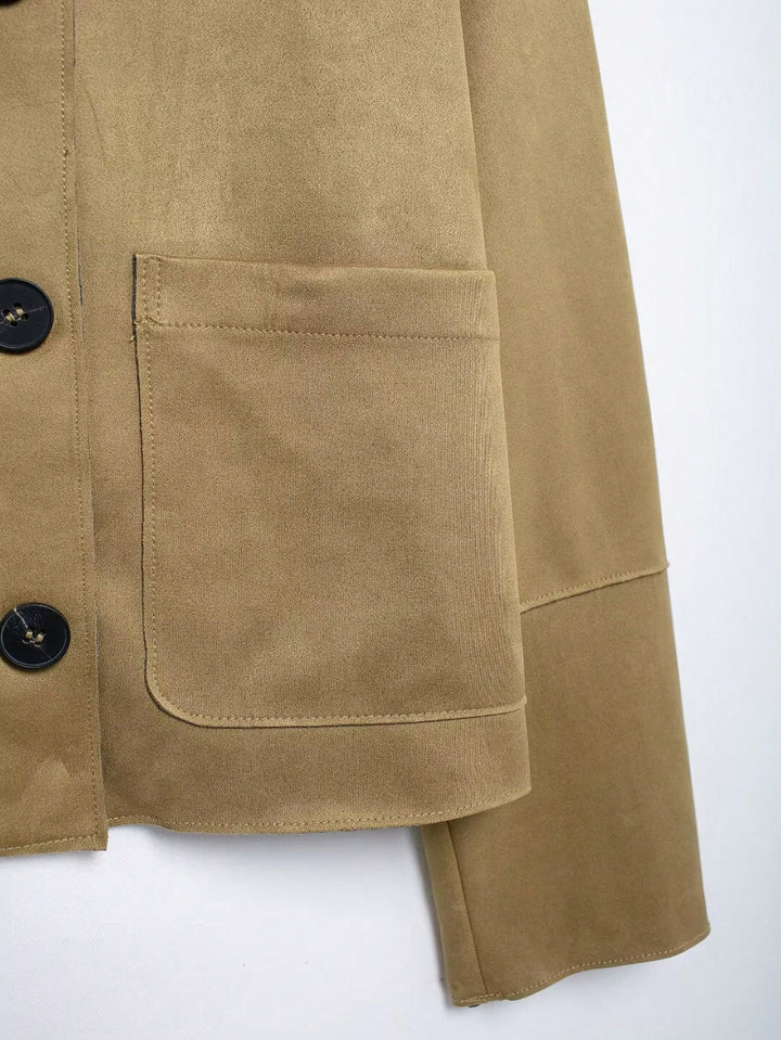 SHEIN télikabát, khaki