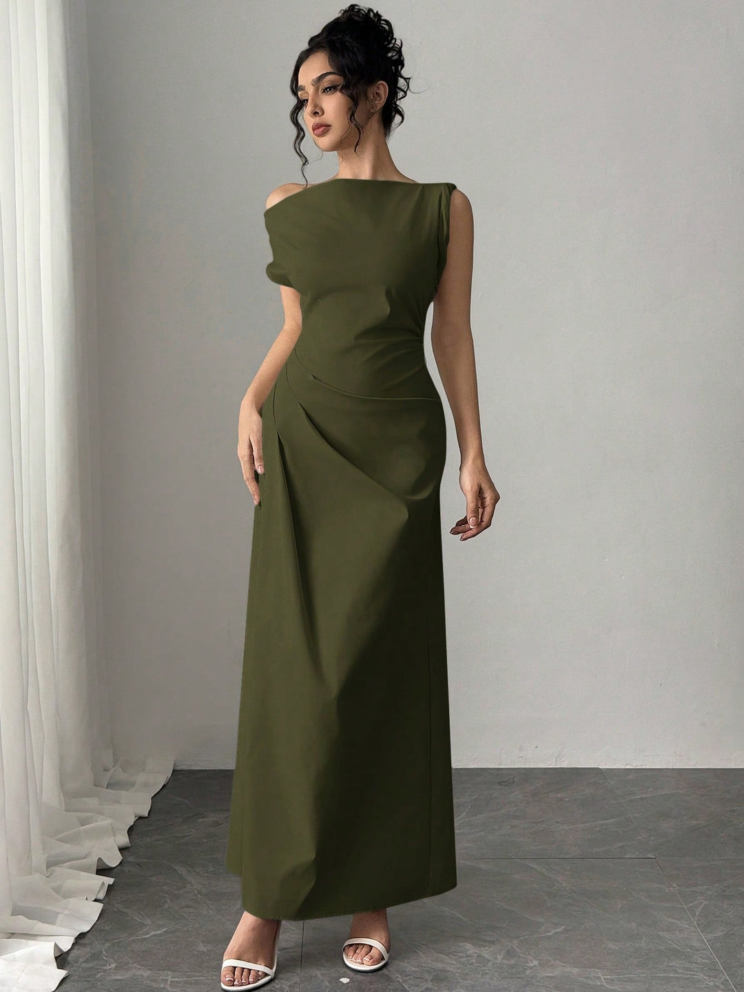 Rochie maxi SHEIN, verde