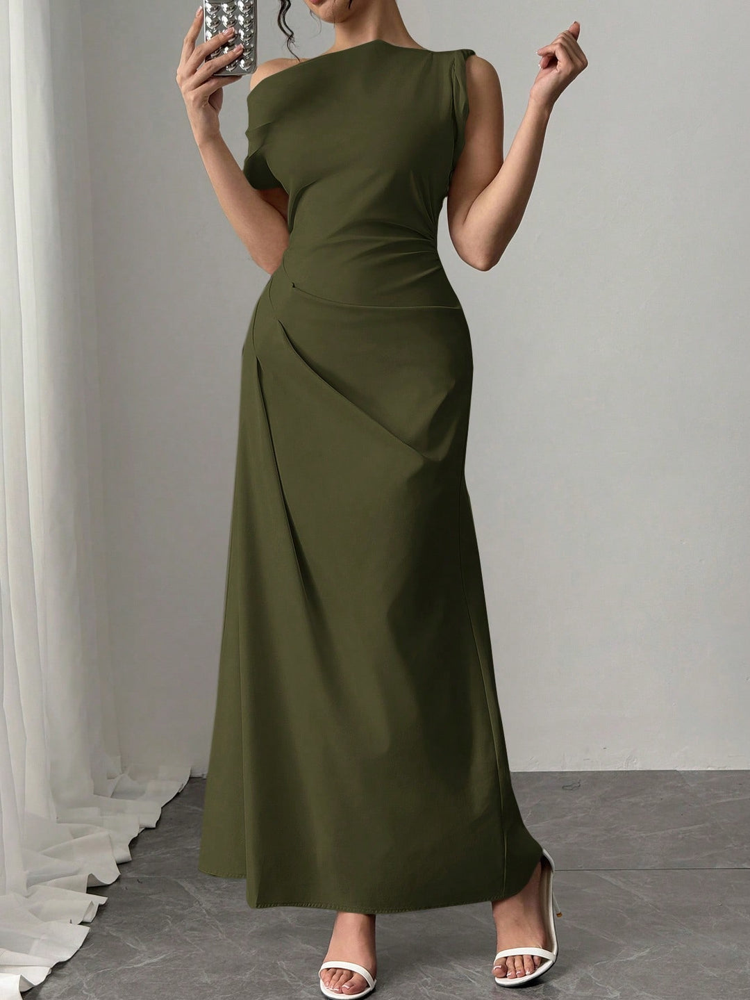 Rochie maxi SHEIN, verde