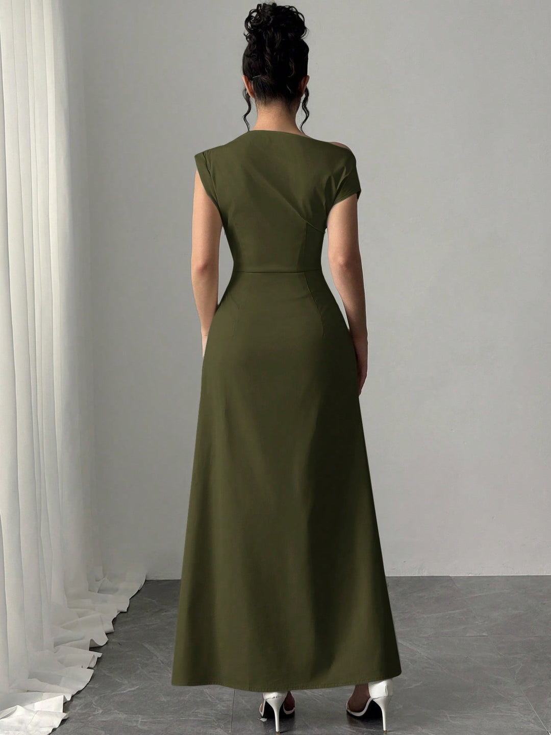 Rochie maxi SHEIN, verde