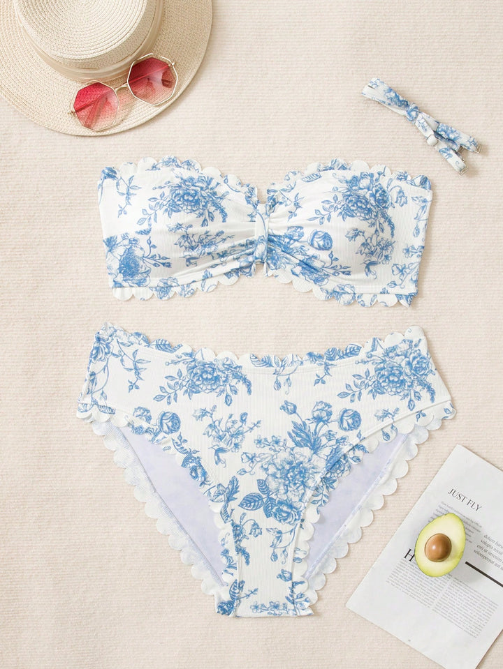 Set bikini de baie SHEIN, mix culori