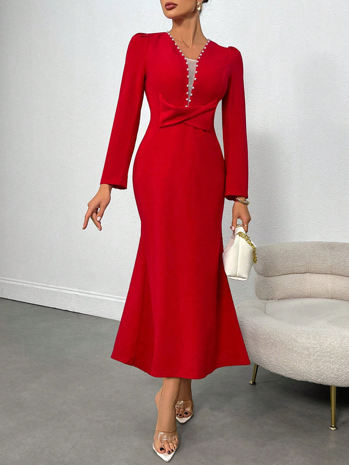 Rochie midi SHEIN, roșu