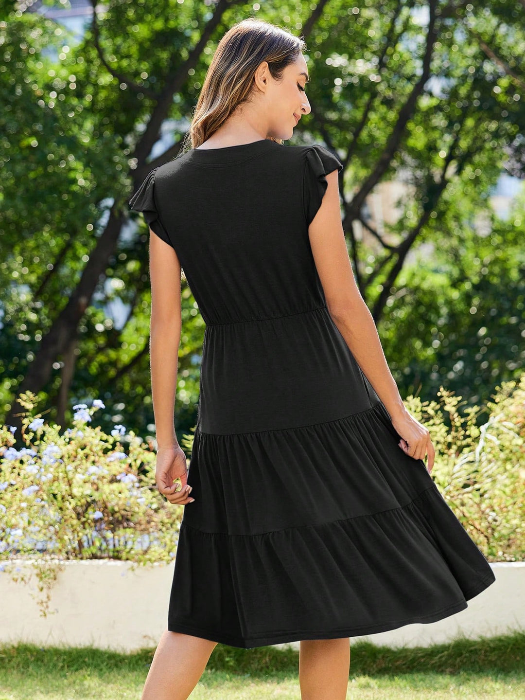 Rochie midi SHEIN, negru