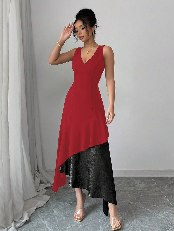 Rochie maxi SHEIN, roșu