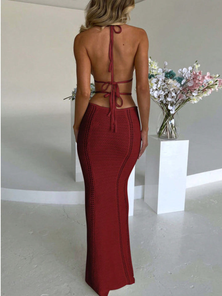 Rochie maxi SHEIN, vișiniu