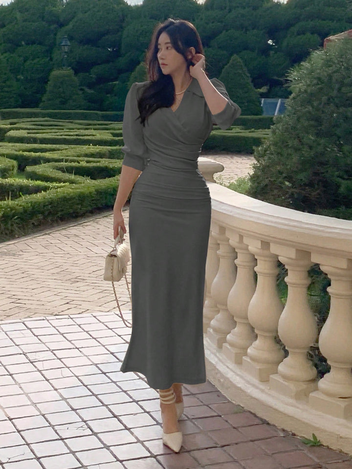 SHEIN maxi ruha, szürke