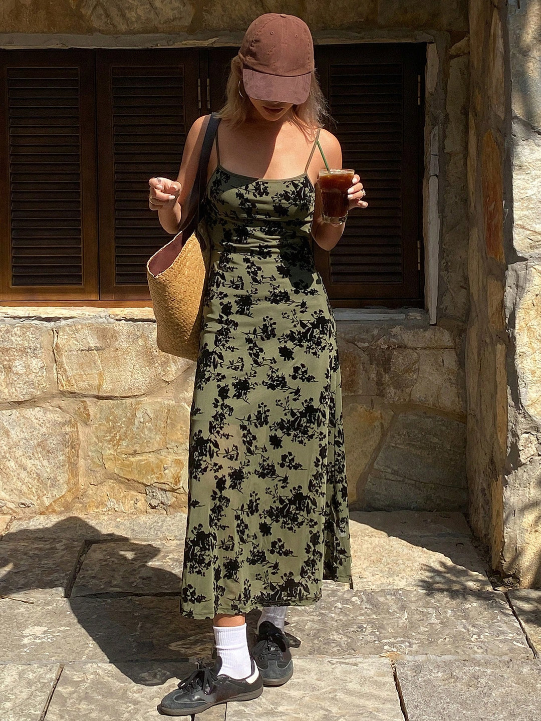 Rochie midi SHEIN, verde