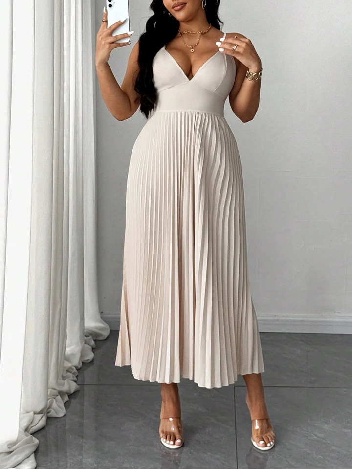 SHEIN maxi ruha, krémszínű
