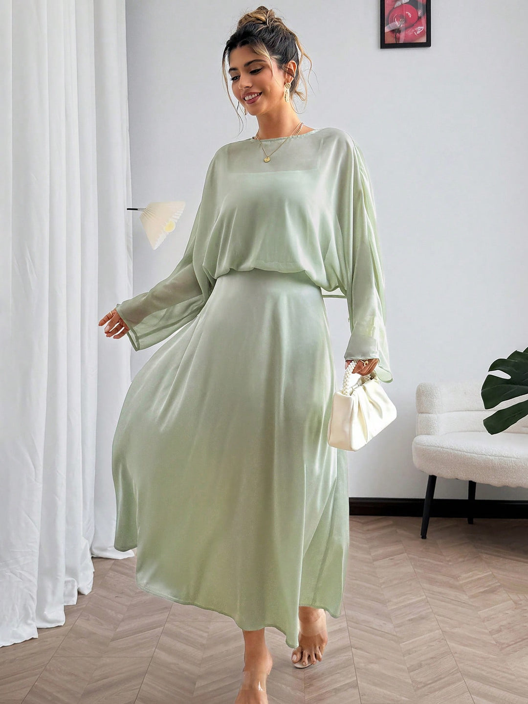 Rochie SHEIN, verde