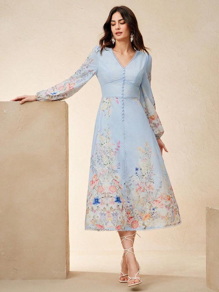Rochie midi SHEIN, albastru