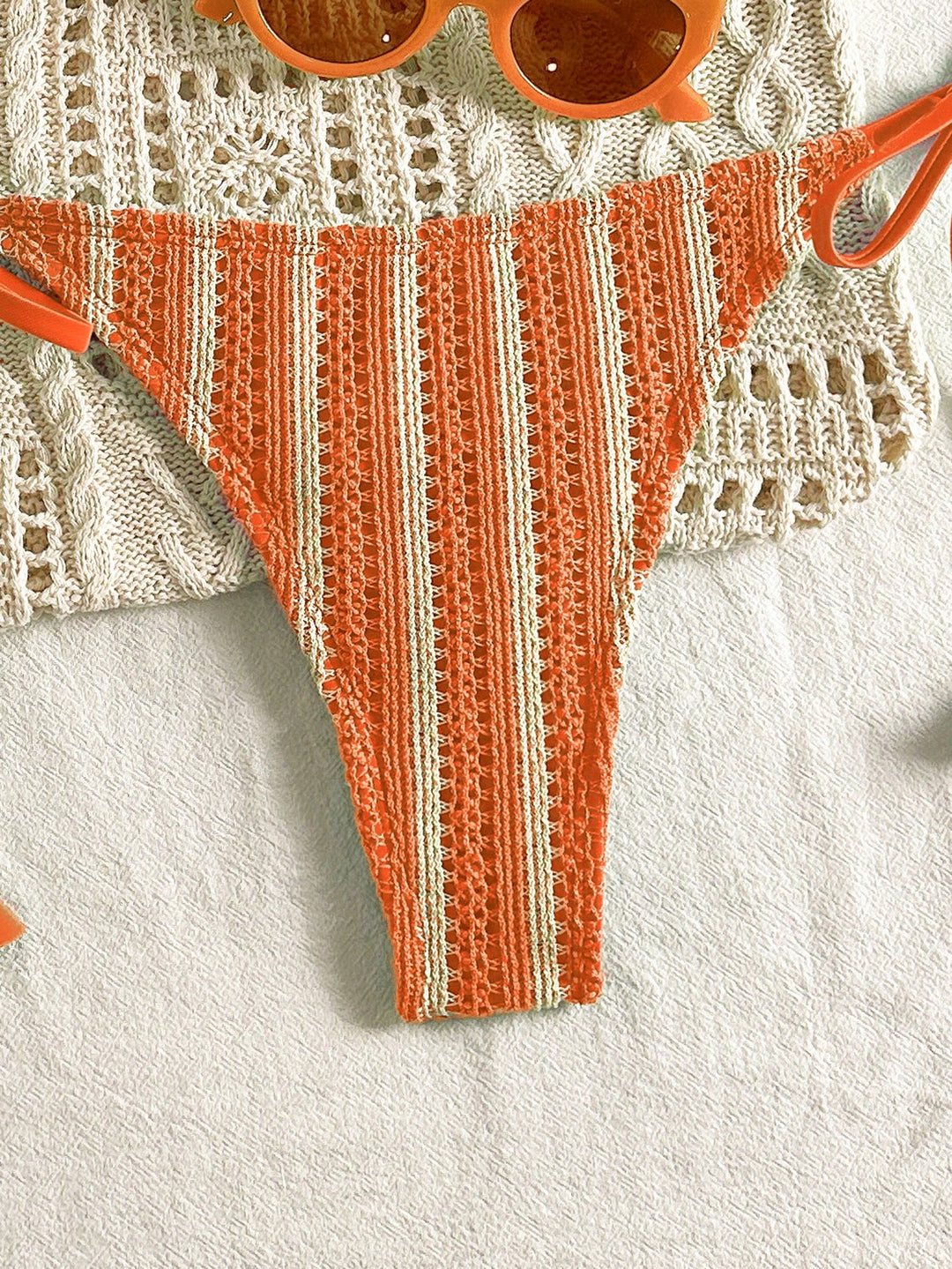 Set bikini SHEIN, portocaliu