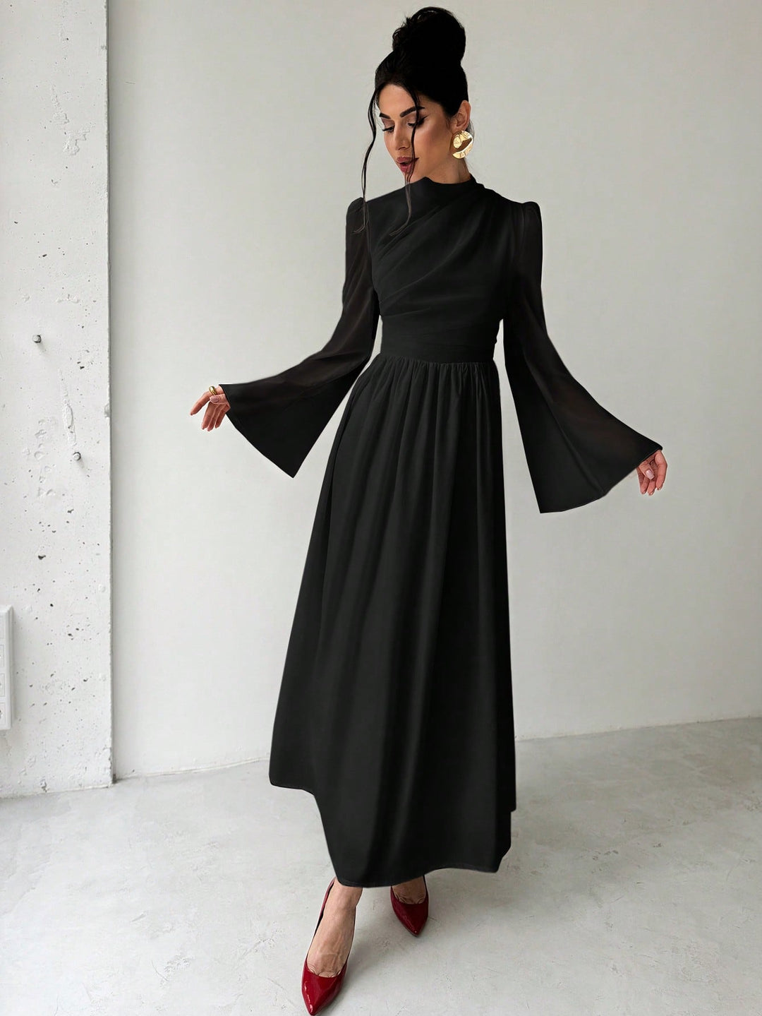 Rochie maxi SHEIN, negru