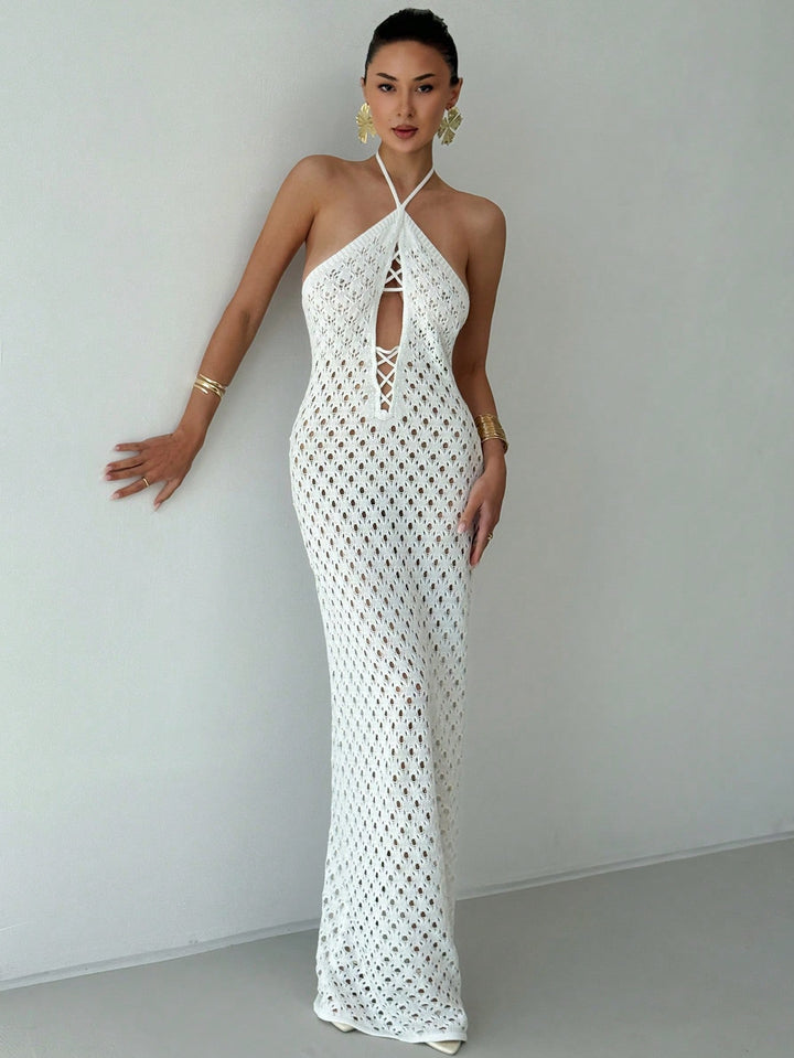 Rochie maxi SHEIN, alb