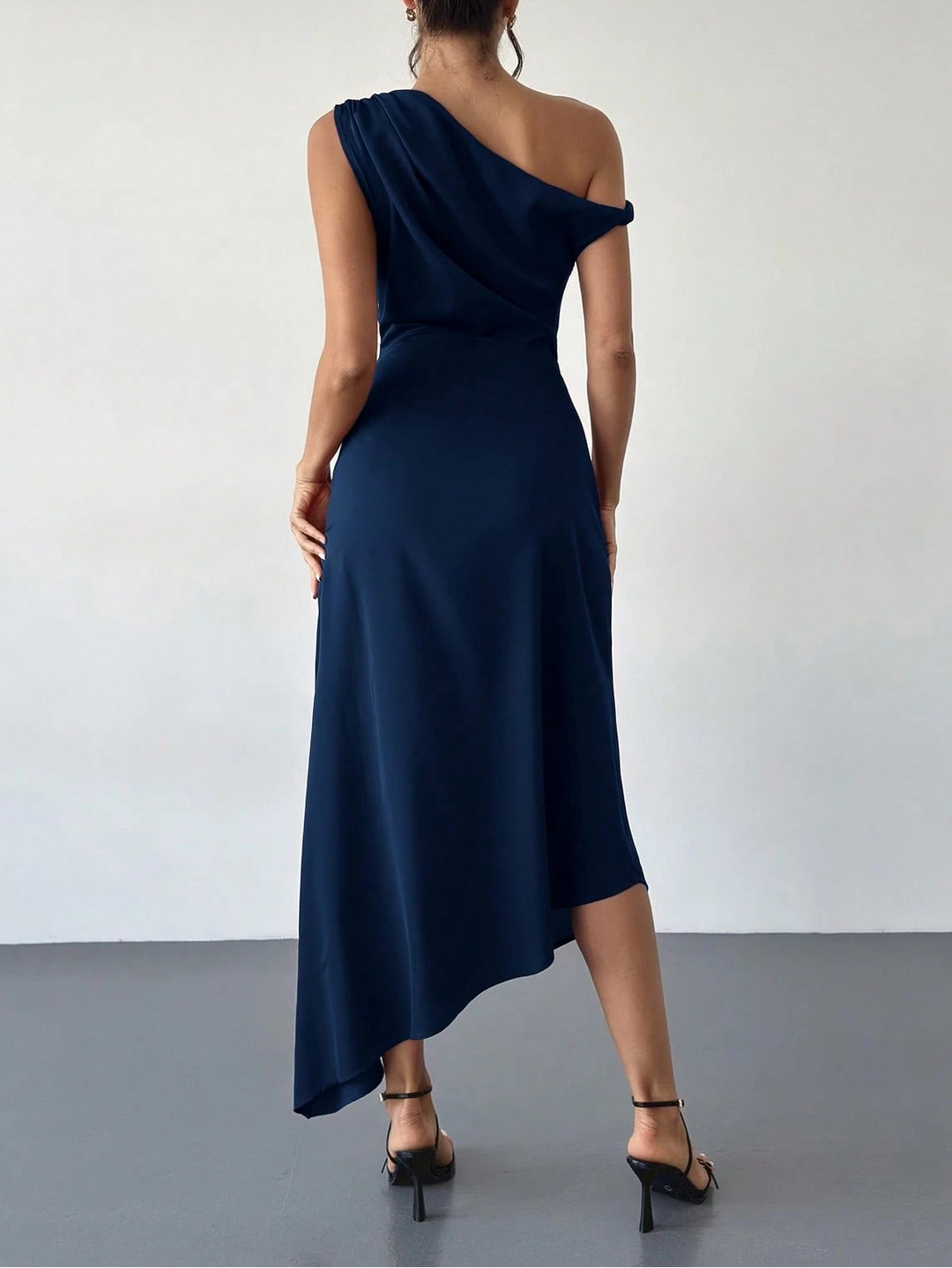 SHEIN midi ruha, kék