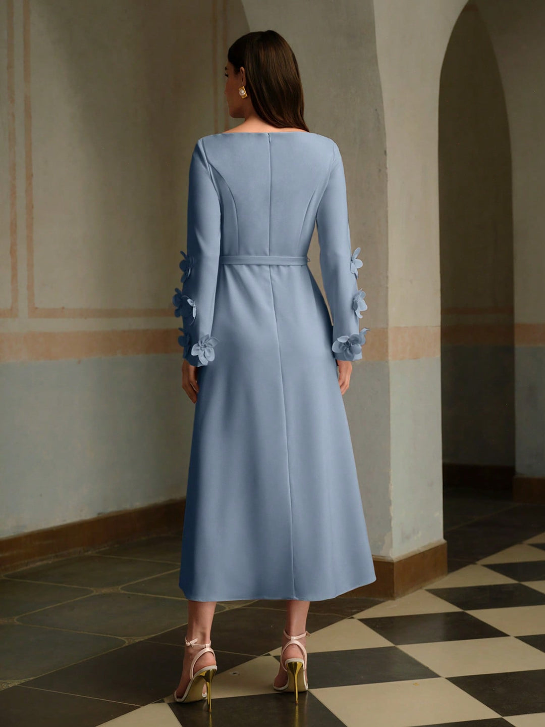 Rochie midi SHEIN, albastru