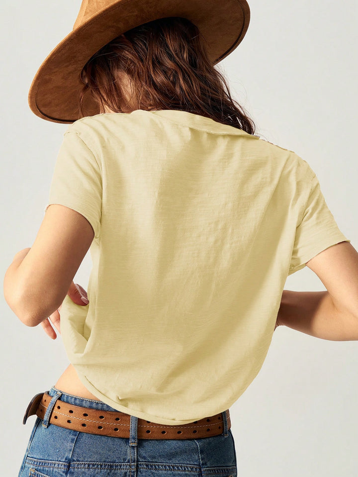 Tricou SHEIN, GALBEN