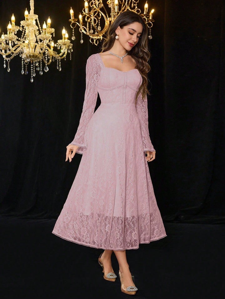 Rochie midi SHEIN, roz