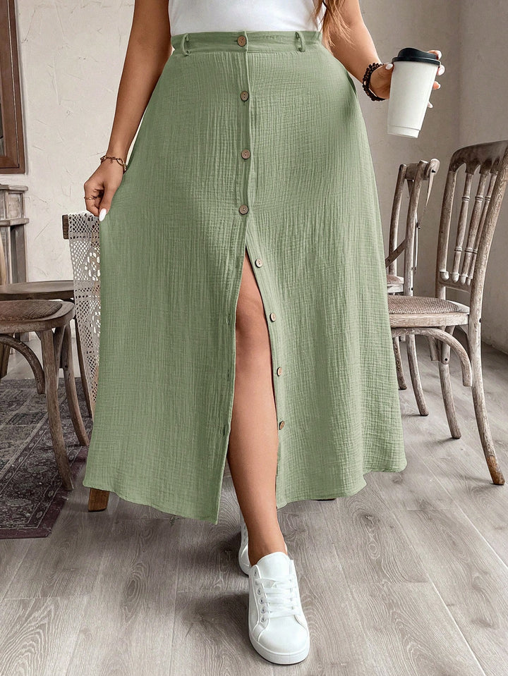 Fustă maxi SHEIN, verde