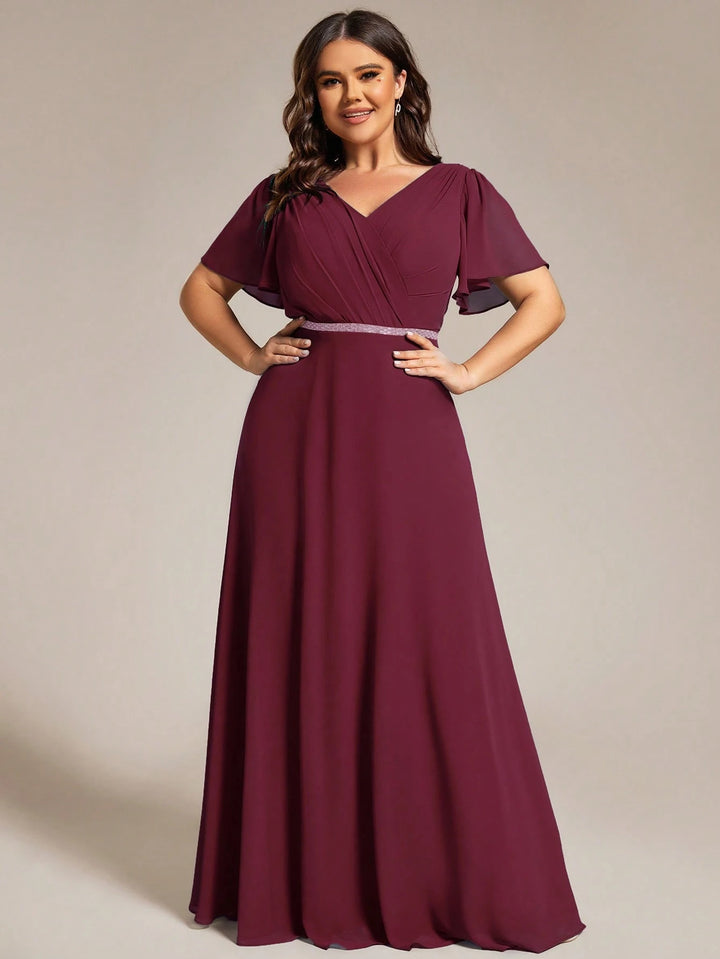 SHEIN Maxi ruha, bordó