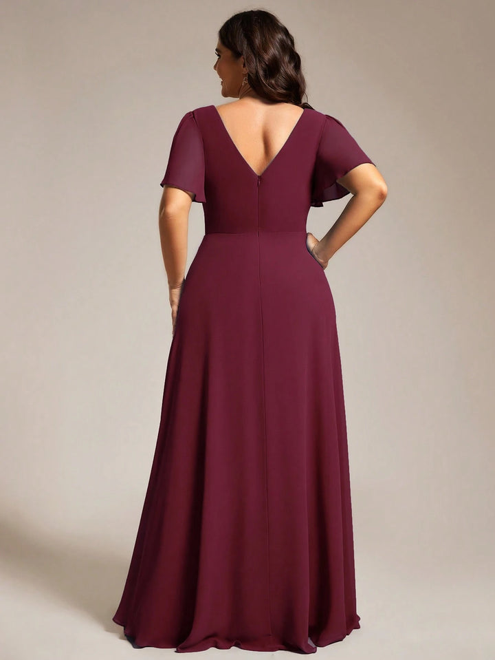 SHEIN Maxi ruha, bordó