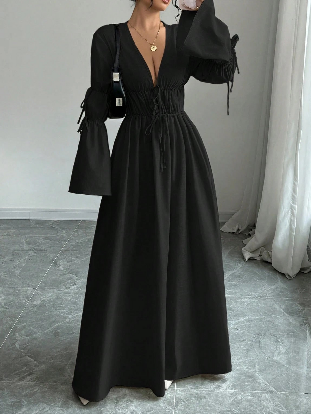 Rochie maxi SHEIN, negru