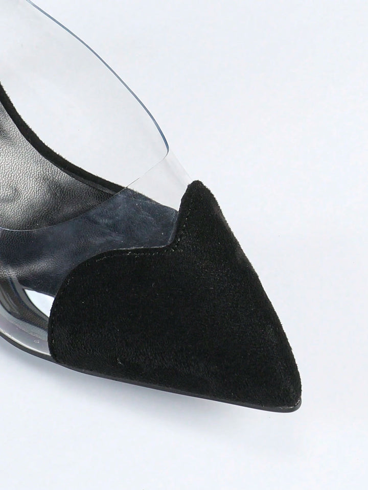 Pantofi cu toc SHEIN, negru
