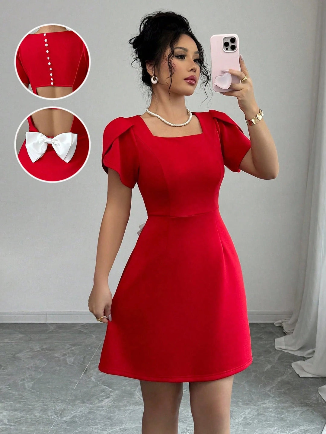 Rochie mini SHEIN, roșu