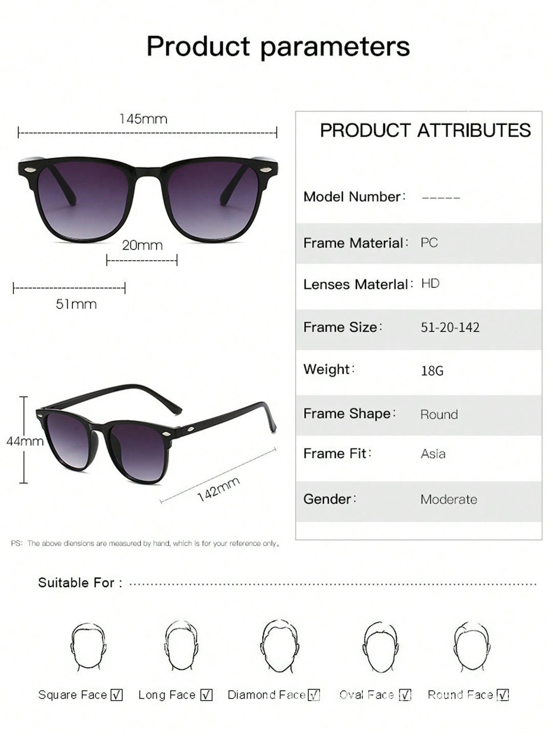 Ochelari fashion SHEIN, mix culori