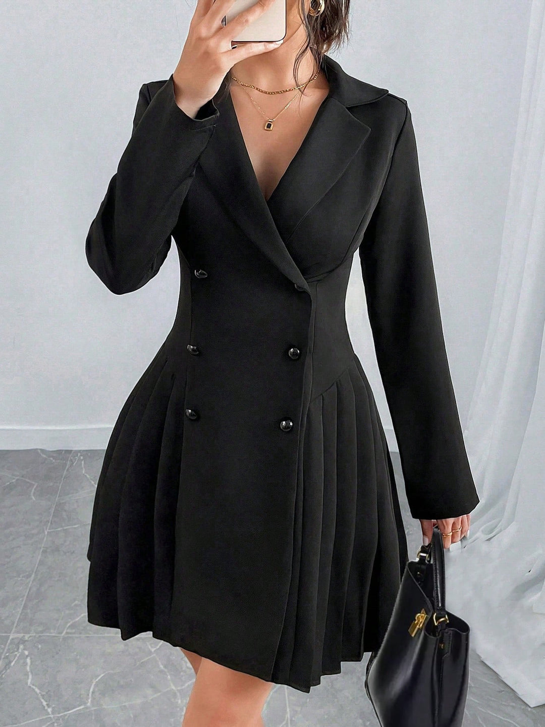 Rochie tip sacou SHEIN, negru