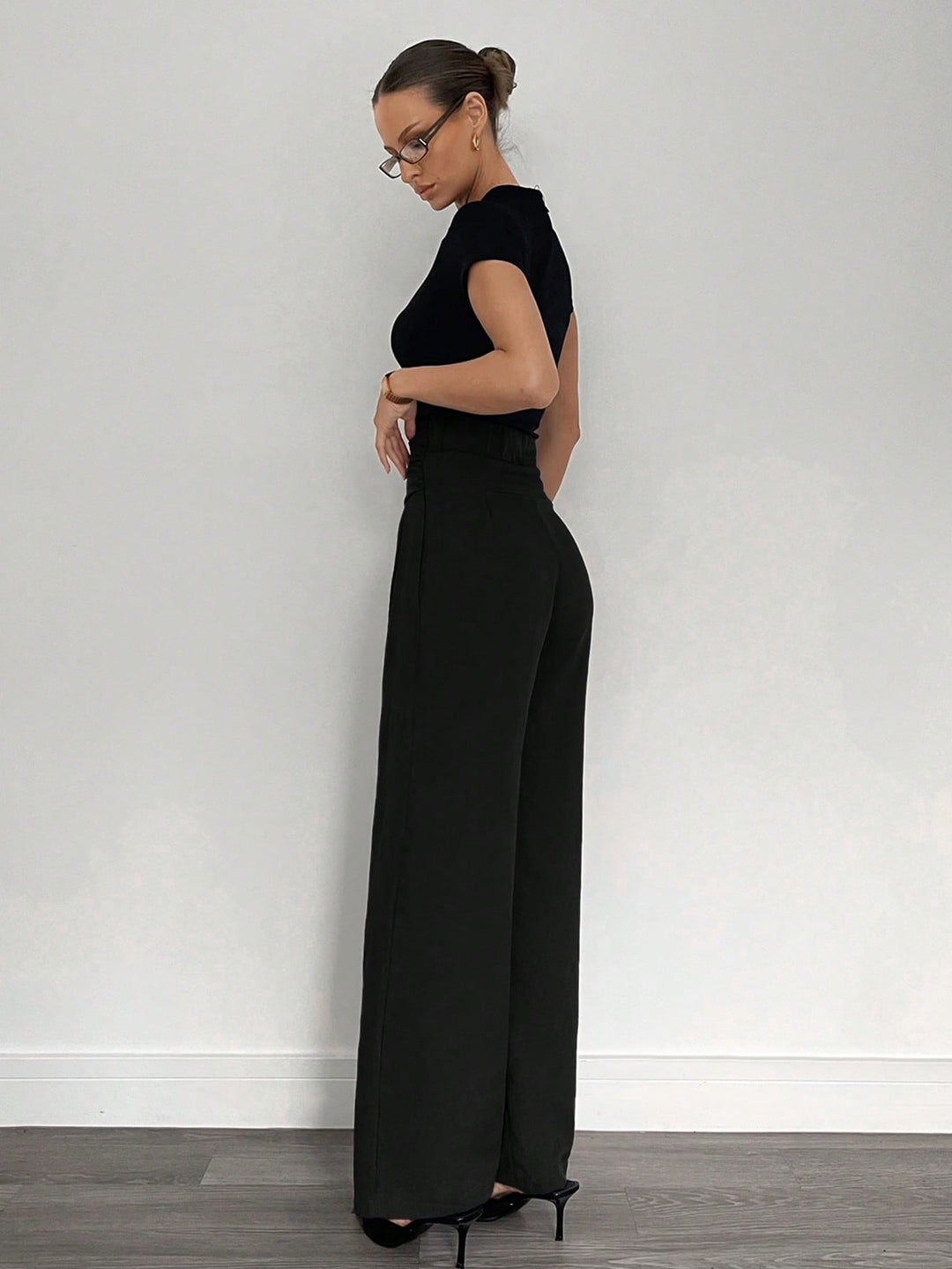 Pantaloni SHEIN, negru