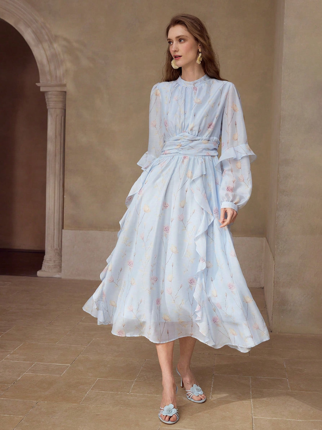 Rochie maxi SHEIN, albastru
