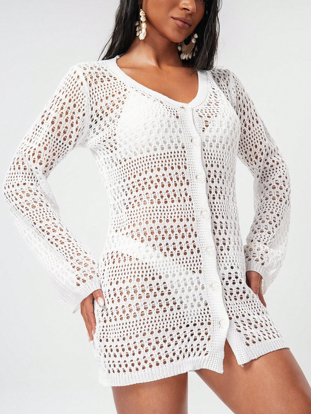 Kimono, SHEIN, fehér