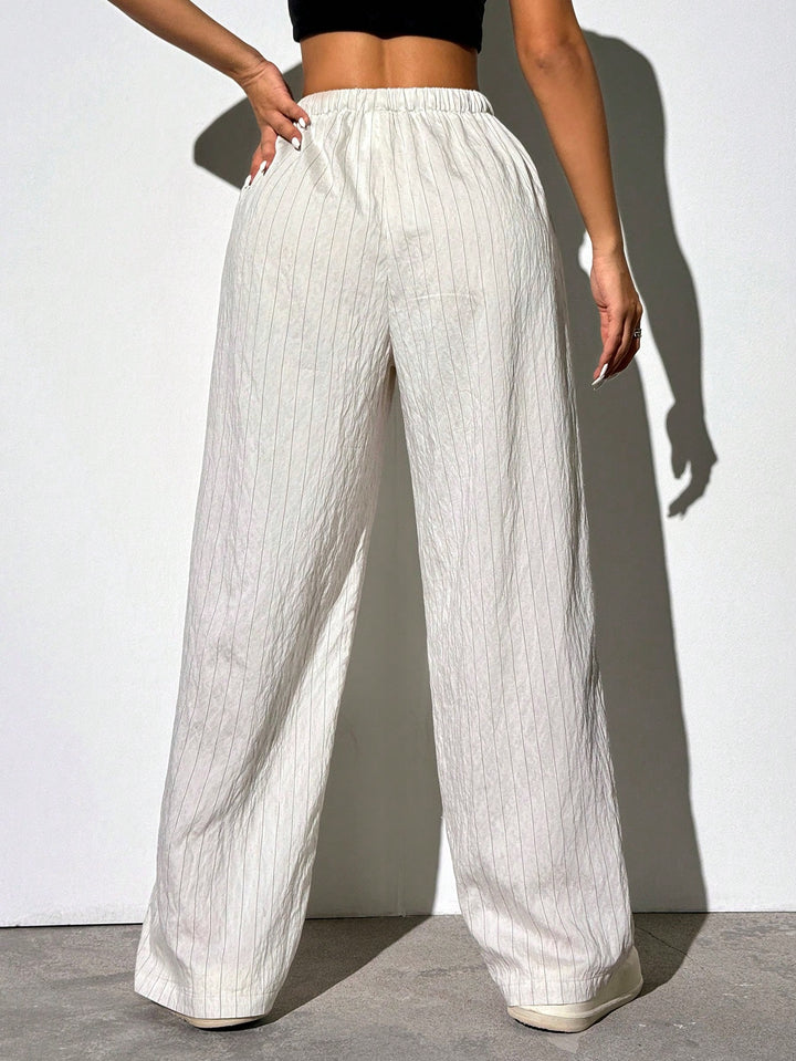 Pantalon SHEIN, alb