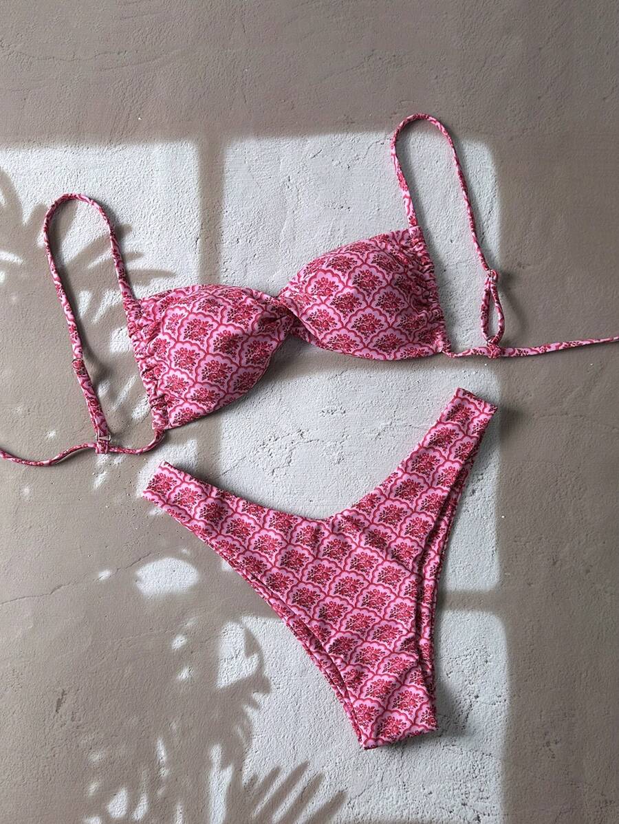 Costum de baie SHEIN, roz