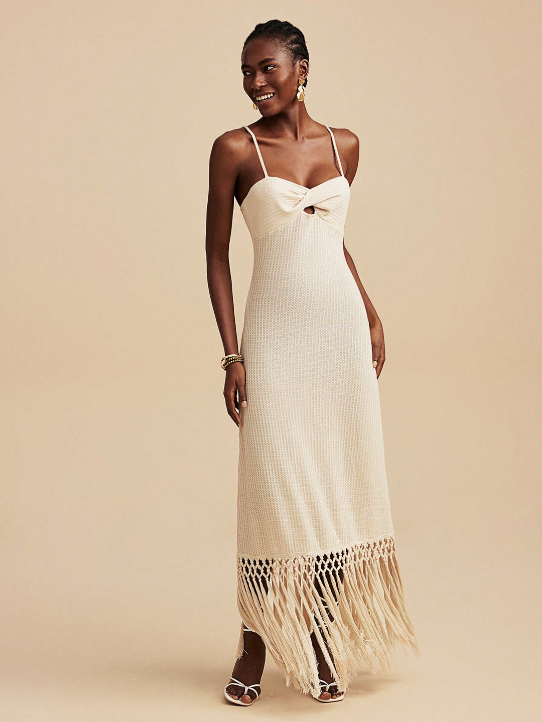 Rochie midi SHEIN, bej