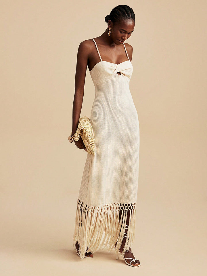 Rochie midi SHEIN, bej