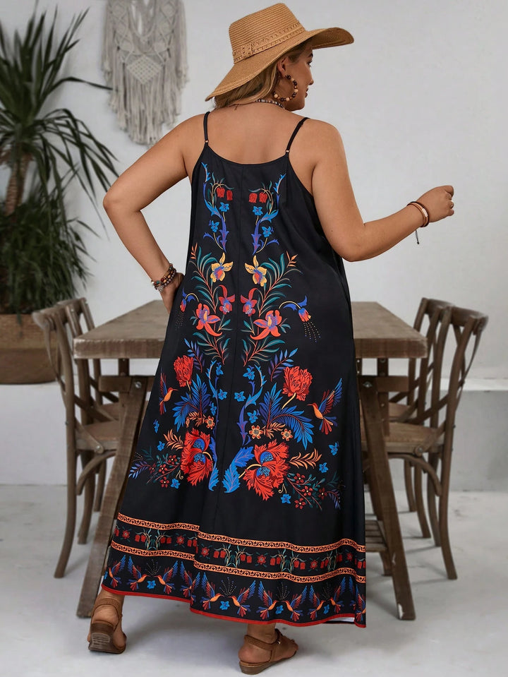 SHEIN maxi ruha, fekete