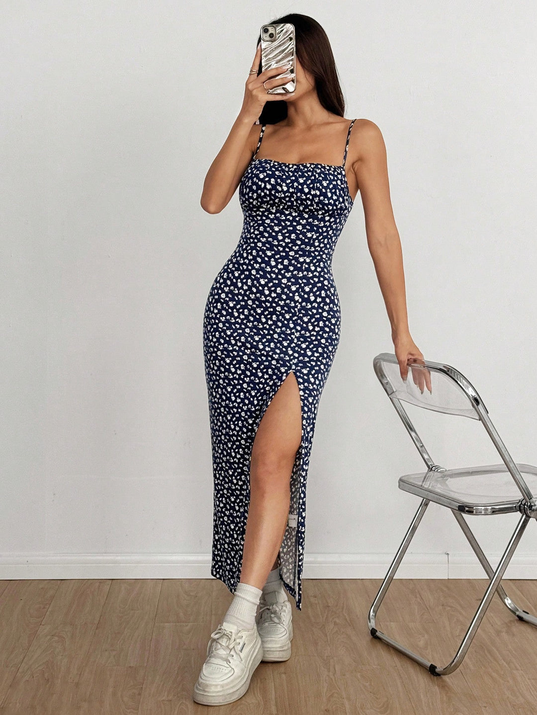 Rochie maxi SHEIN, albastru