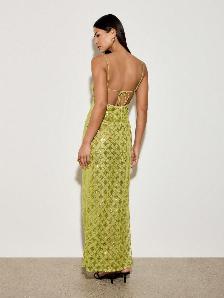 Rochie maxi SHEIN, verde