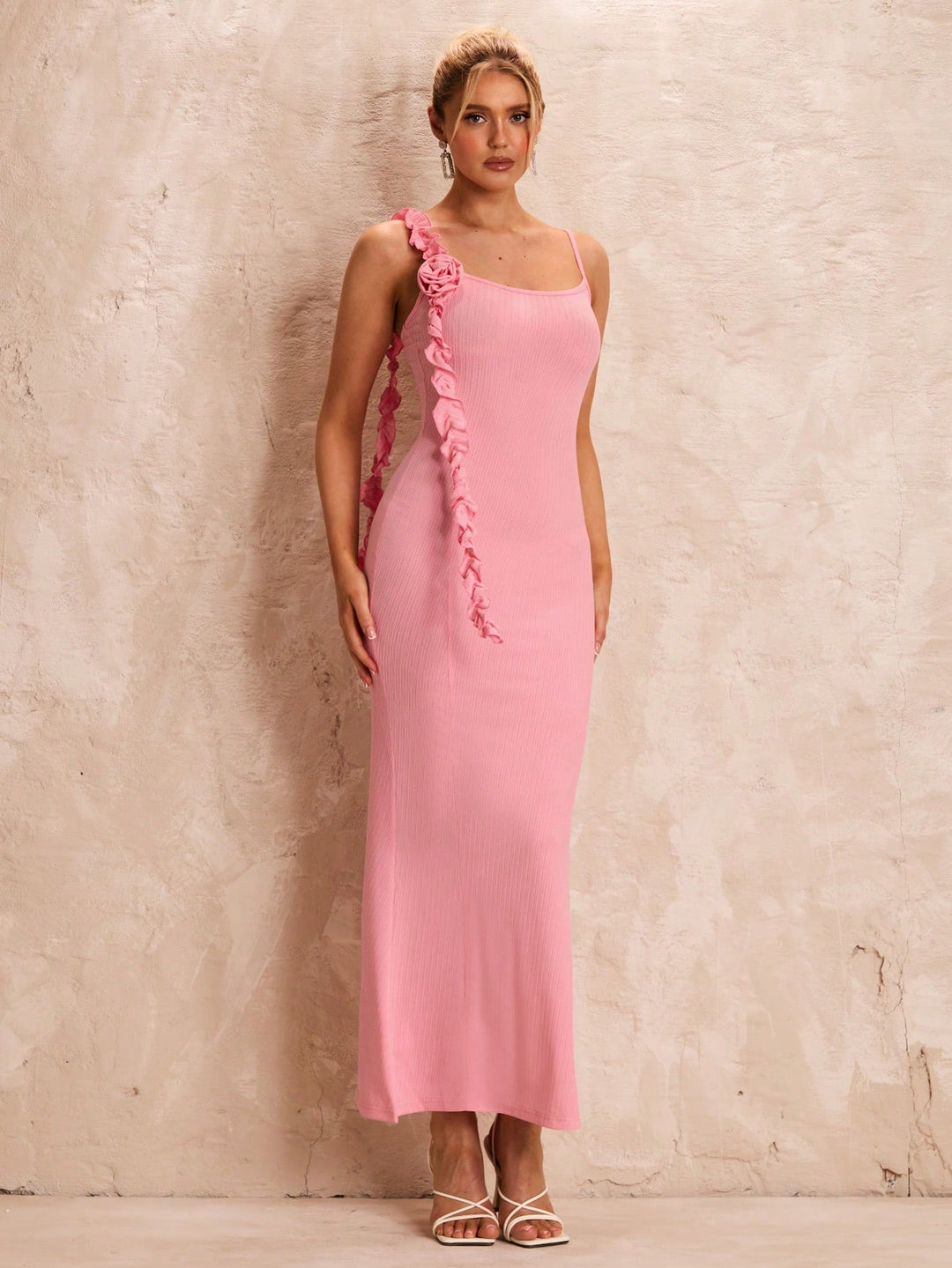 Rochie maxi SHEIN, roz
