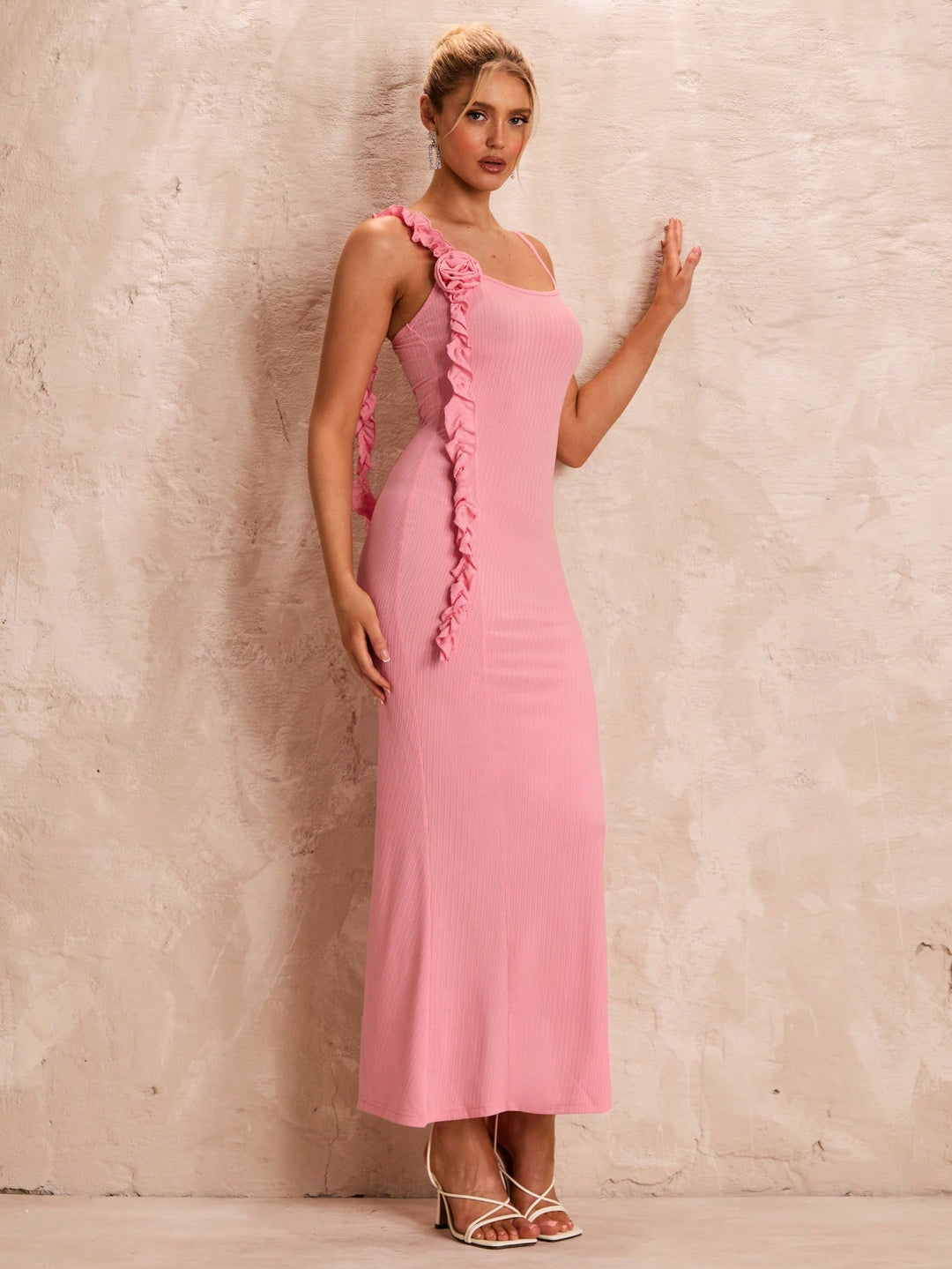 Rochie maxi SHEIN, roz