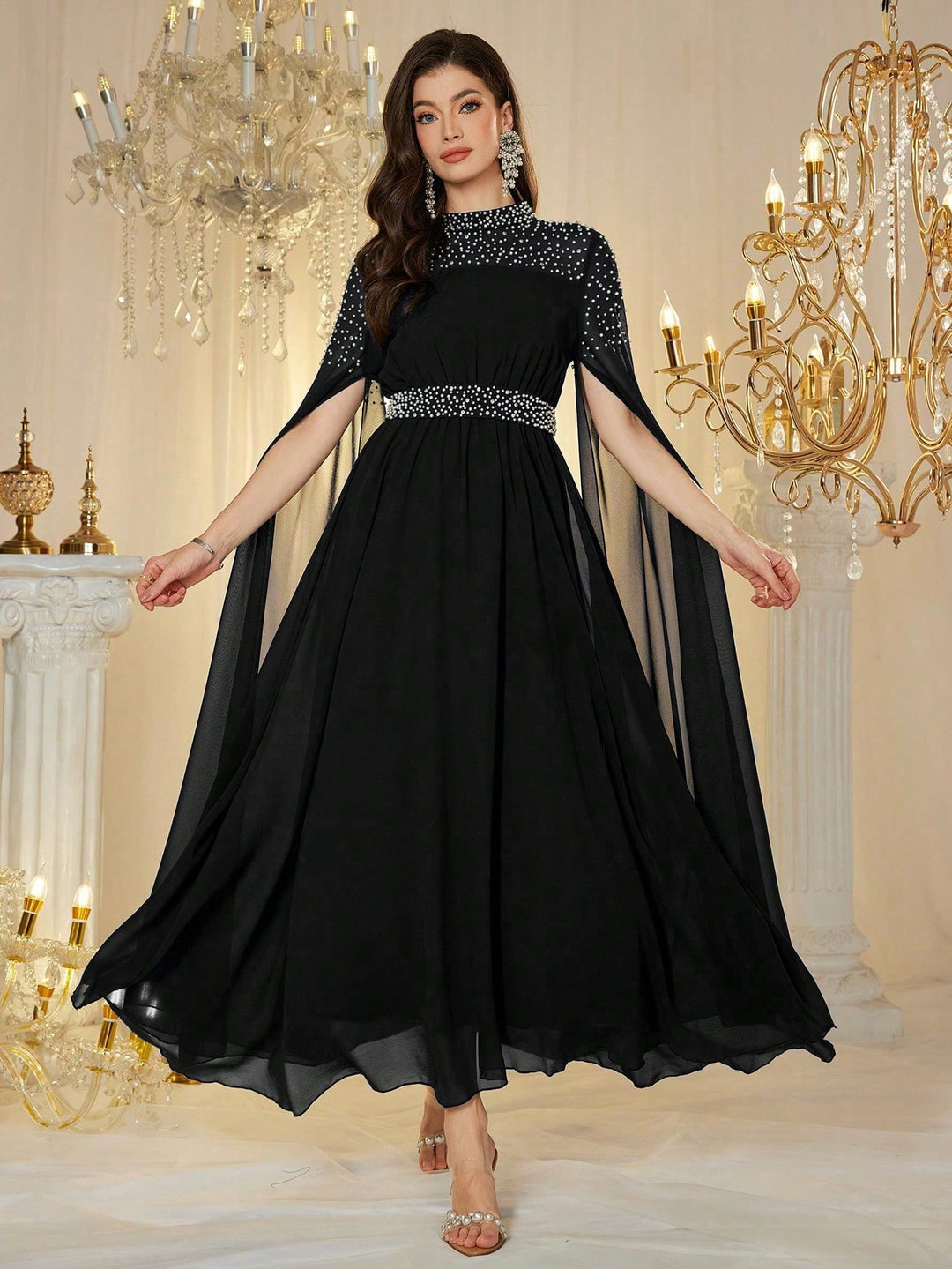 Rochie maxi SHEIN, negru