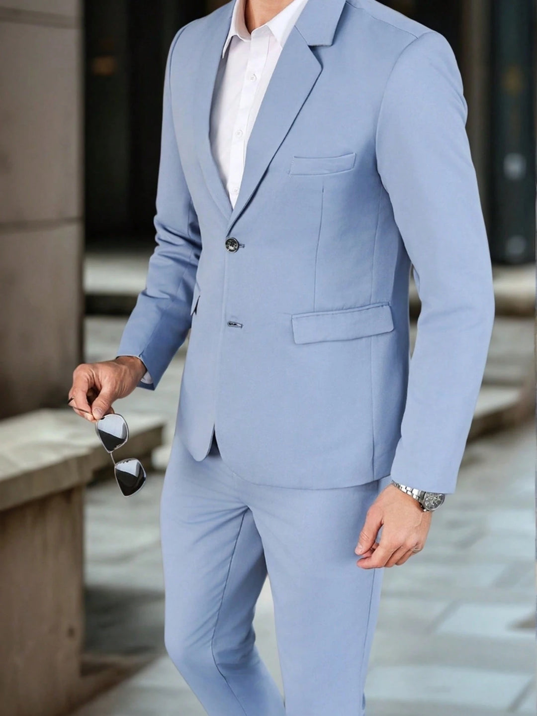 Costum SHEIN, albastru