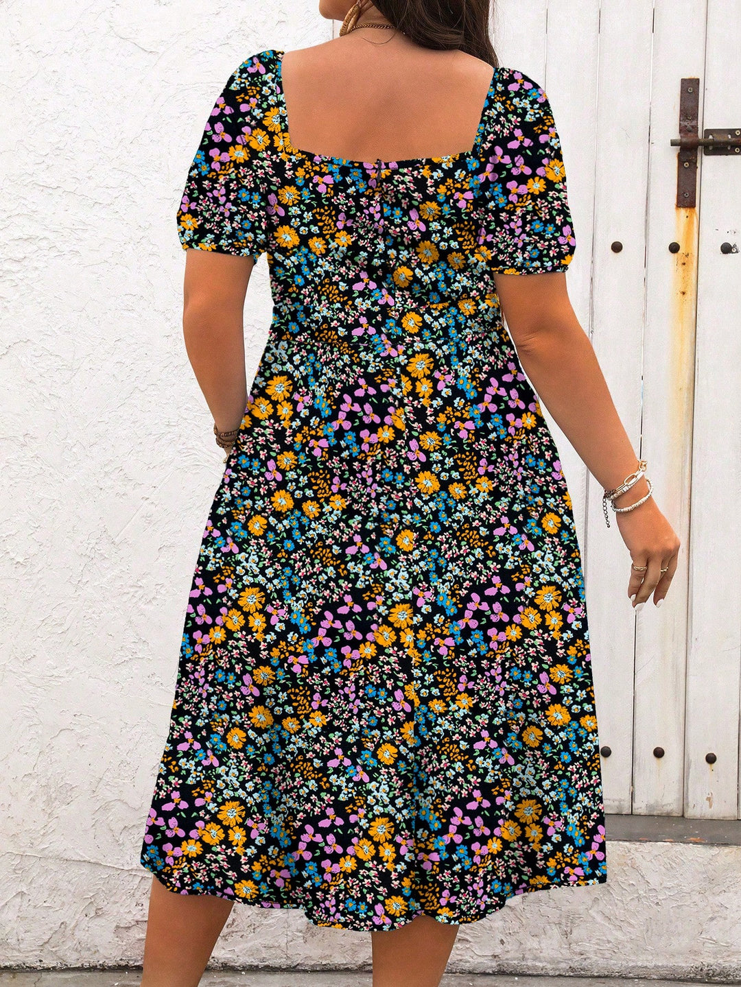 Rochie maxi SHEIN, mix culori