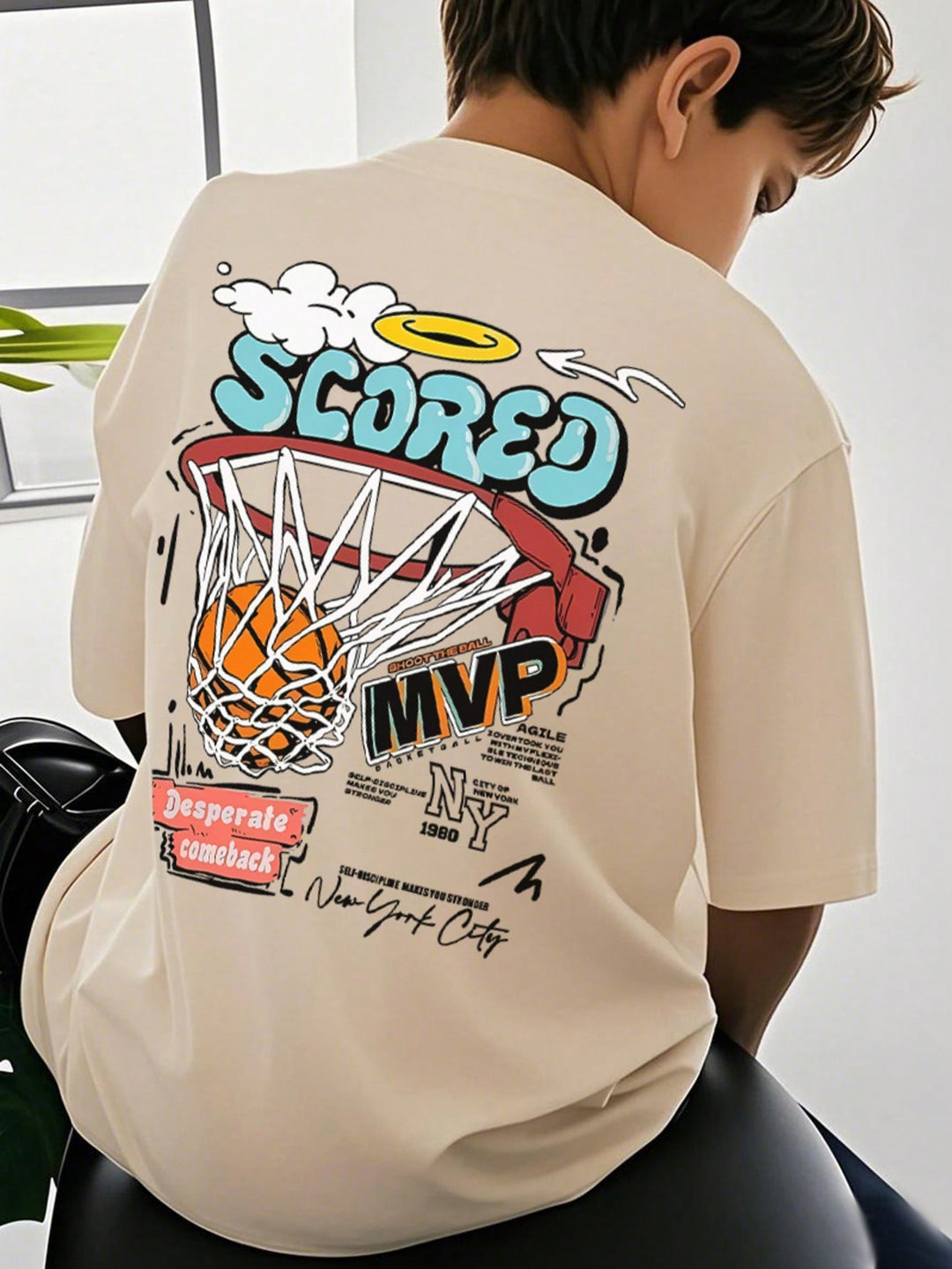 Tricou SHEIN, bej