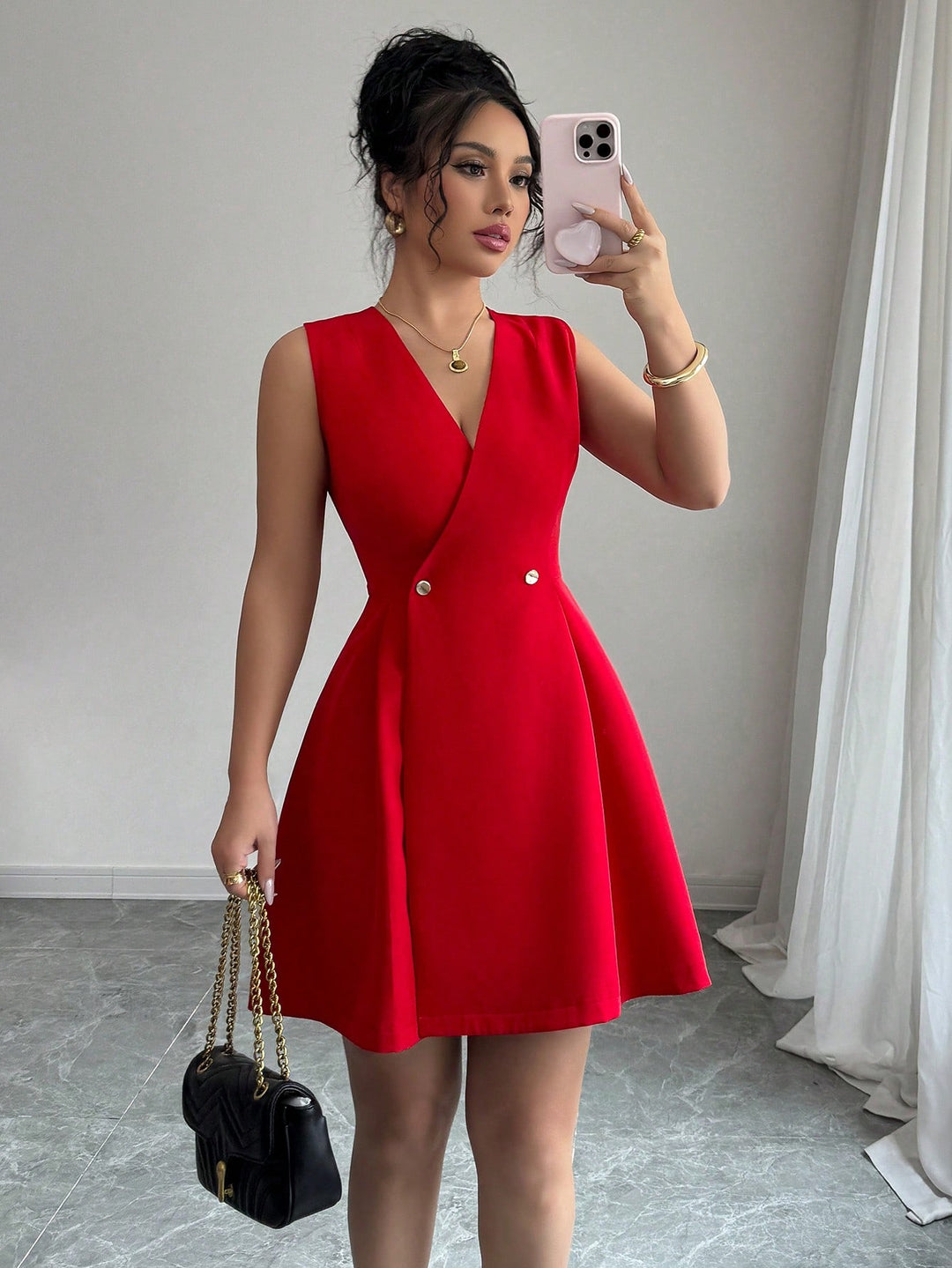 Rochie mini SHEIN, roșu